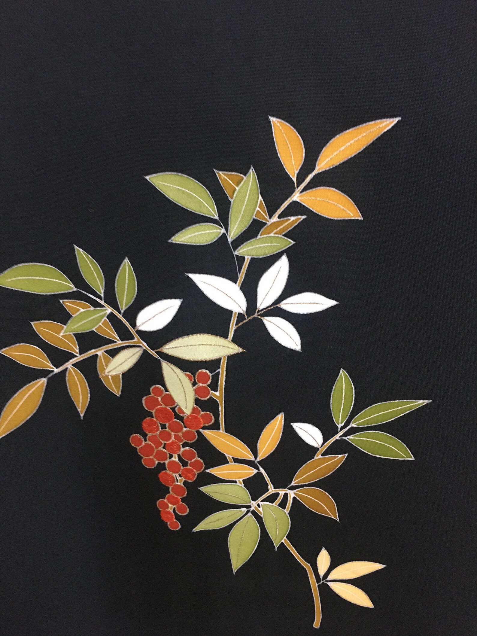 Black Silk Womans Kimono Jacket Japanese Haori Natures / Etsy