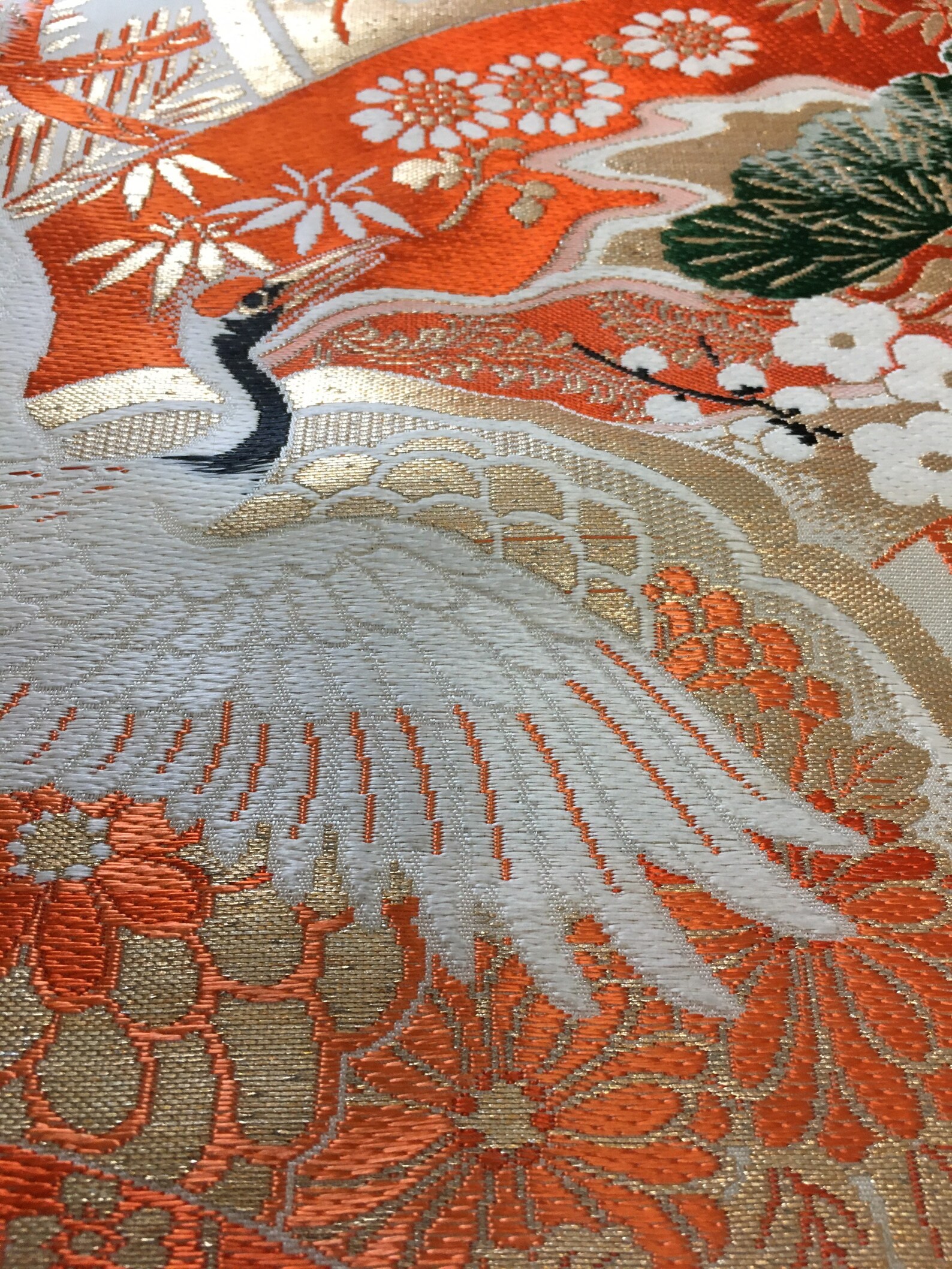 Silk Fabric Wall Hanging / Framed Panel Natures / Large Etsy