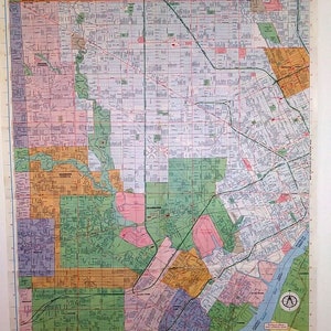 1976 Rand Mcnally Detroit Michigan Street Map - Etsy