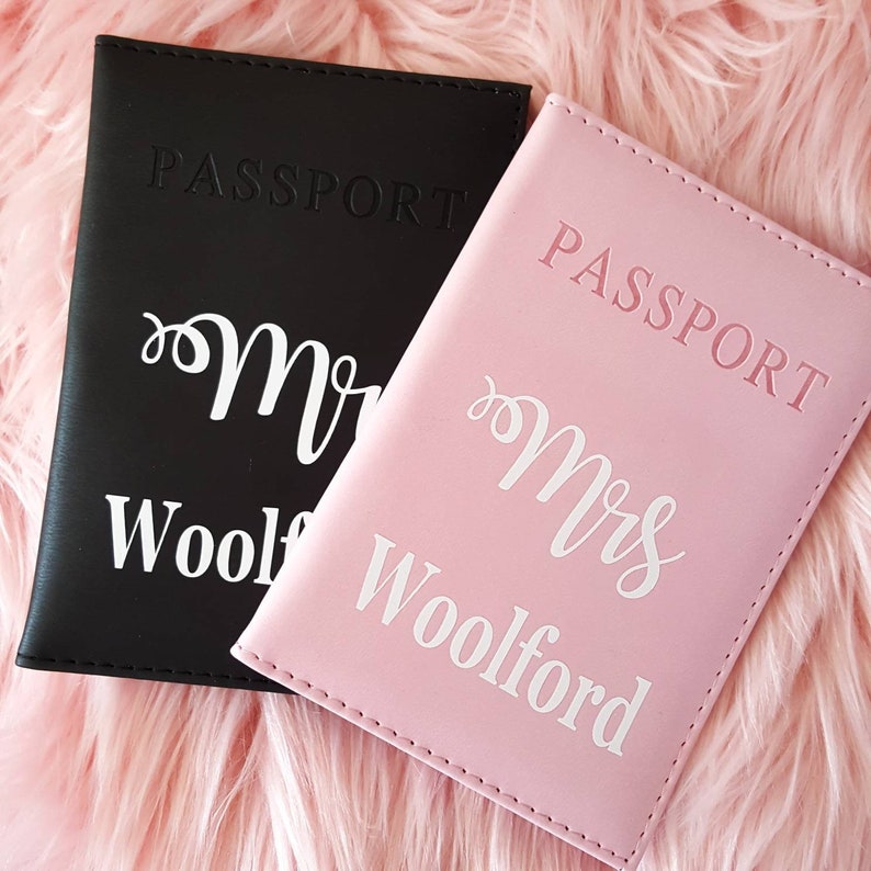 Couple Passport Covers Wedding Gift for the Couple Newlywed Etsy UK
