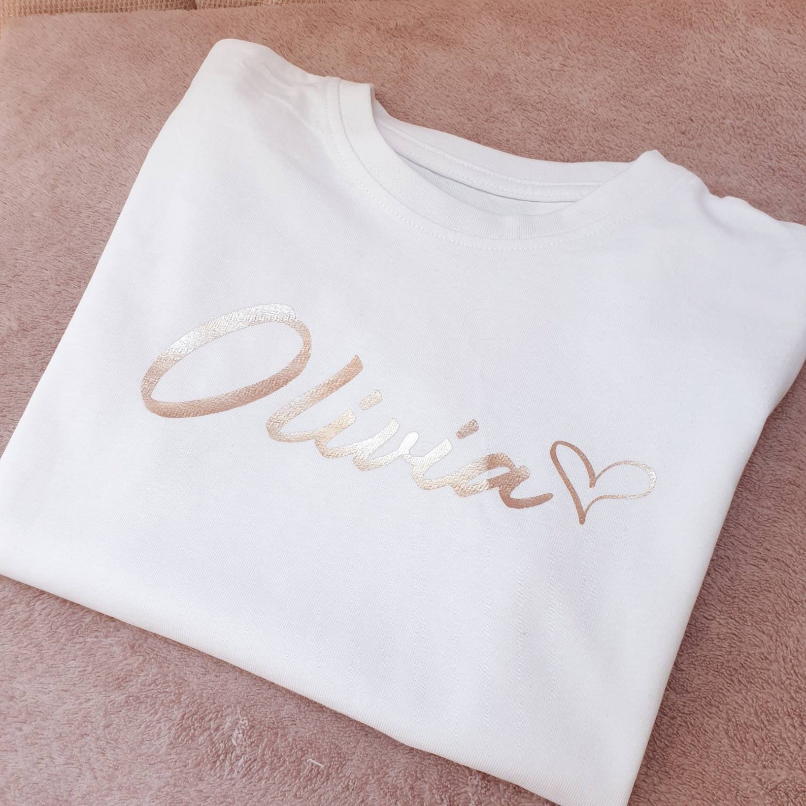Kids personalised name tshirt girls name top childrens Etsy