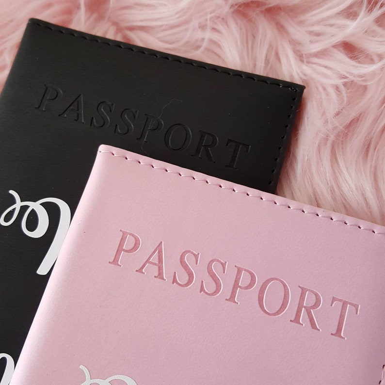 just married passport cover