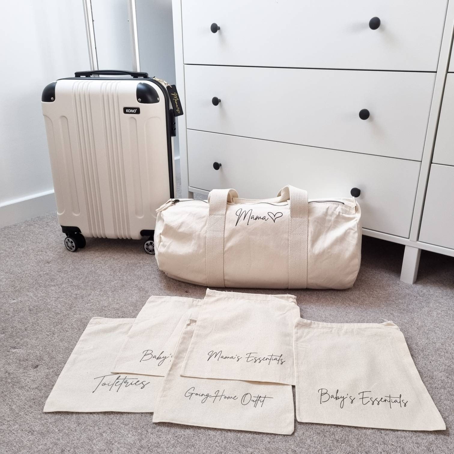 Hospital Bag Baby Bag Hospital Suitcase Large Hospital Baby Etsy UK