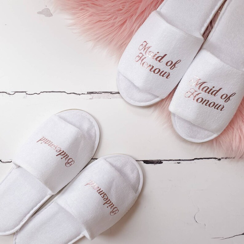 bridal party slippers