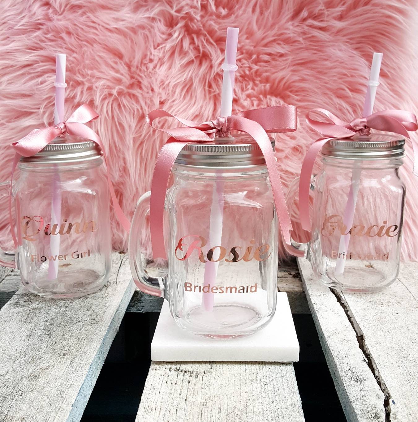 Personalised Drinks Jar Personalised Mason Jar Custom Jam Jar Glasses for  Wedding Hen Party Bridal Shower Mementos Wedding Mementos 