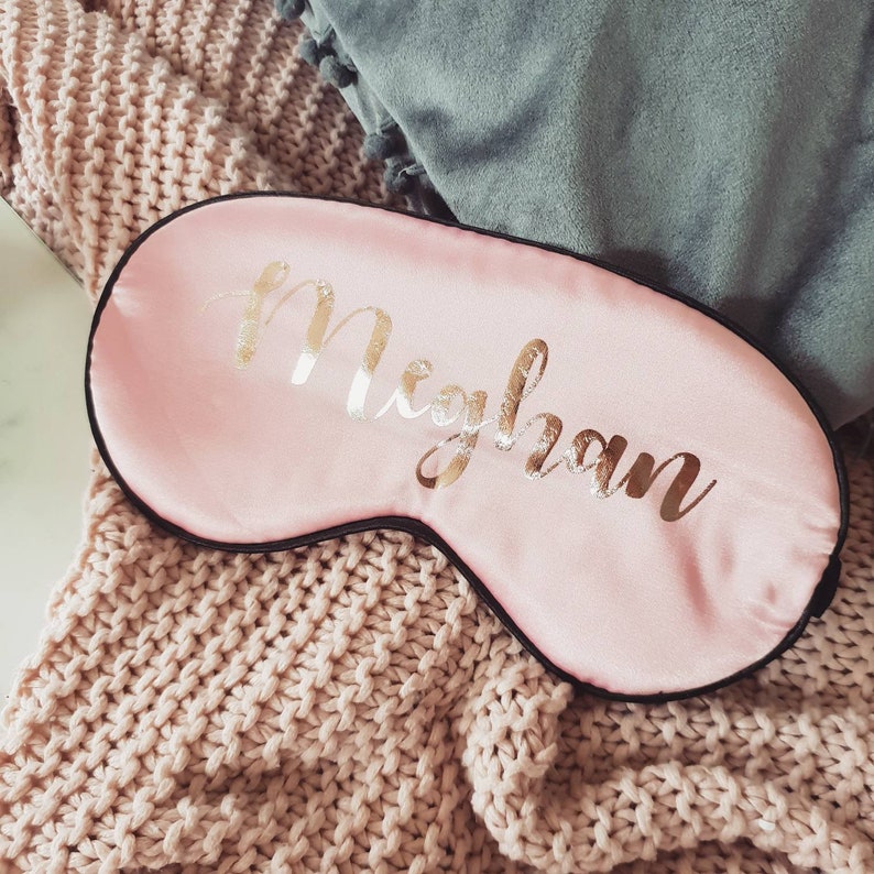 Personalised Sleep Mask Bridesmaid Gift Eye Mask Gift Etsy UK