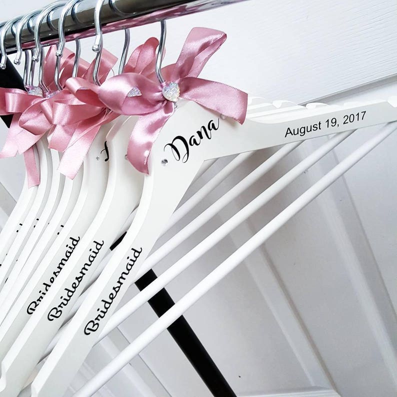 Personalised Wedding Dress Hangers Bridal Party Hanger Etsy