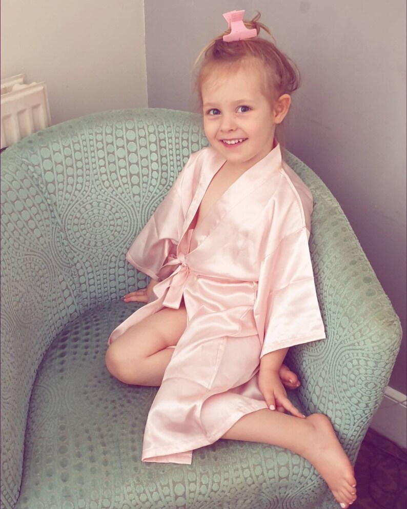 Personalised Wedding Robes Flower Girl Dressing Gown Junior Etsy UK