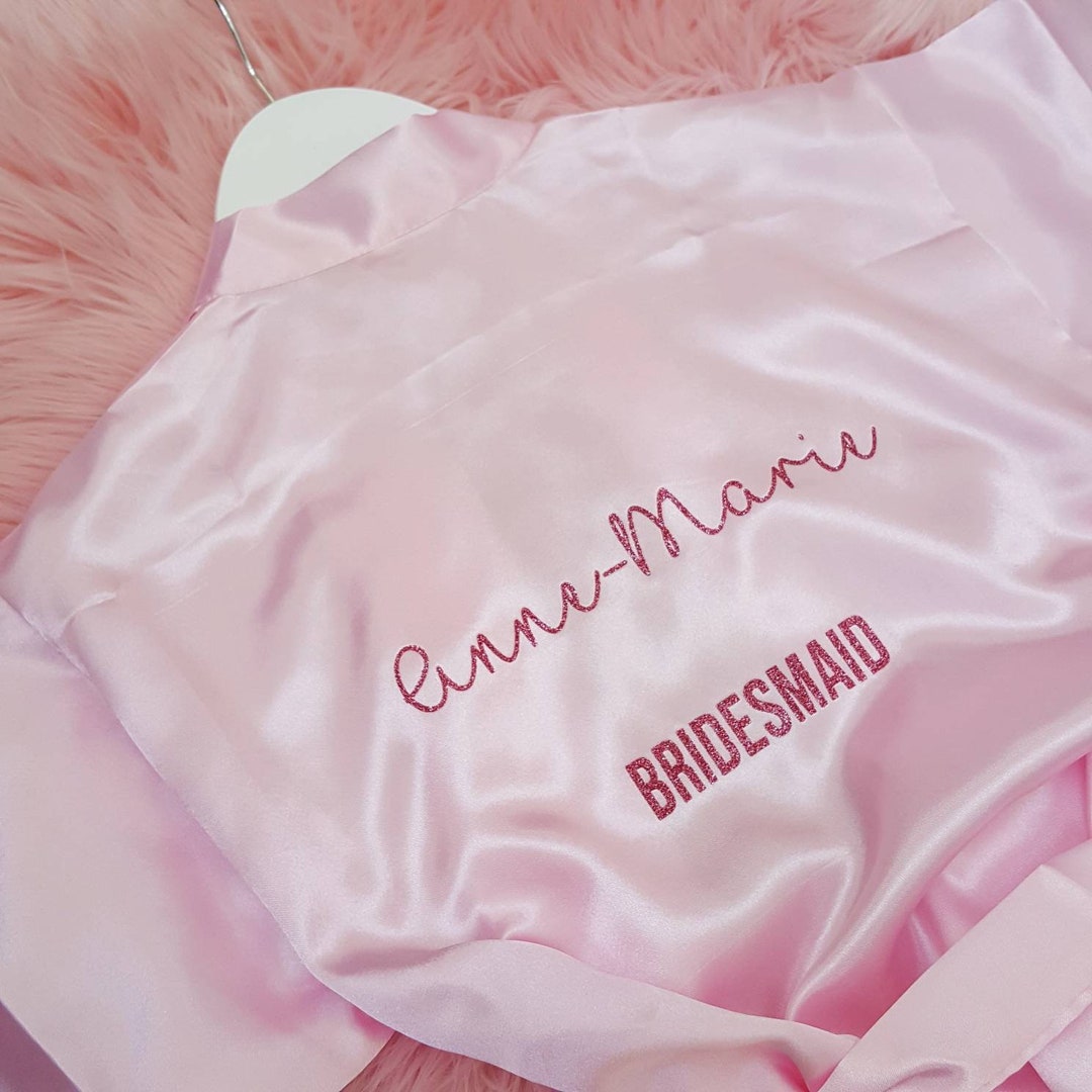 Personalised Wedding Robes Bridal Dressing Gowns Bridesmaid Etsy UK