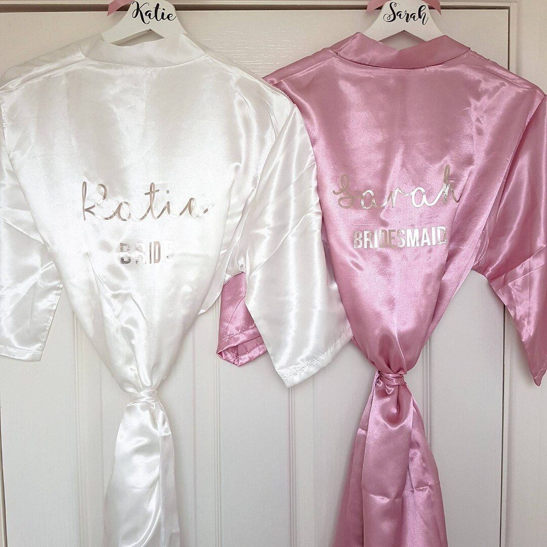 Personalised Wedding Robes, Bridal Dressing Gowns, Bridesmaid Gift, Hen ...