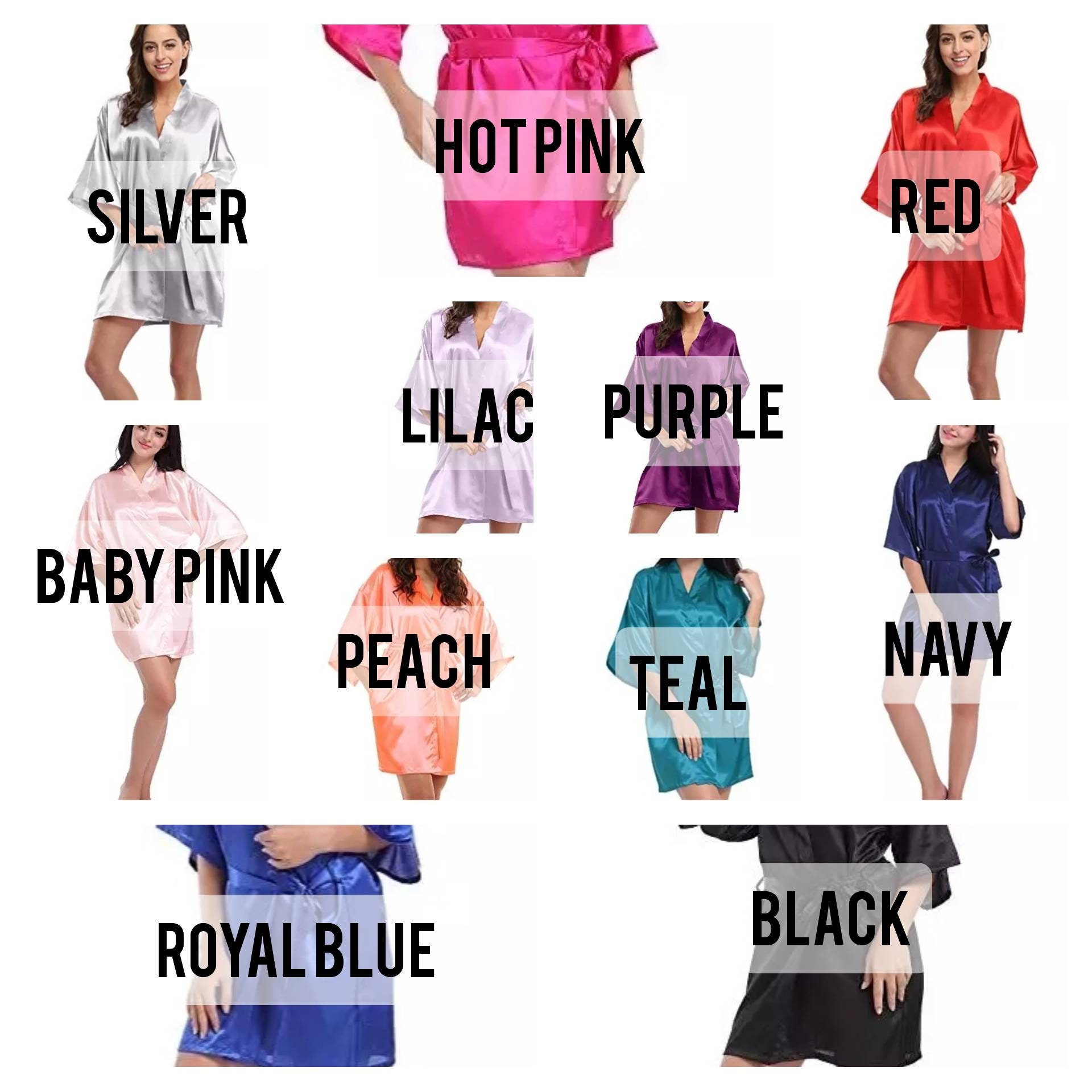 Personalised Wedding Robes Bridal Dressing Gowns Bridesmaid Etsy UK