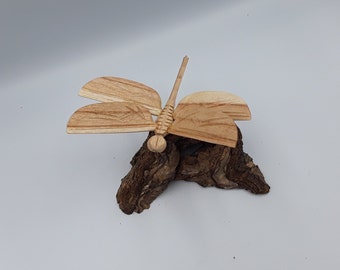 Wooden Dragonfly Ornament.