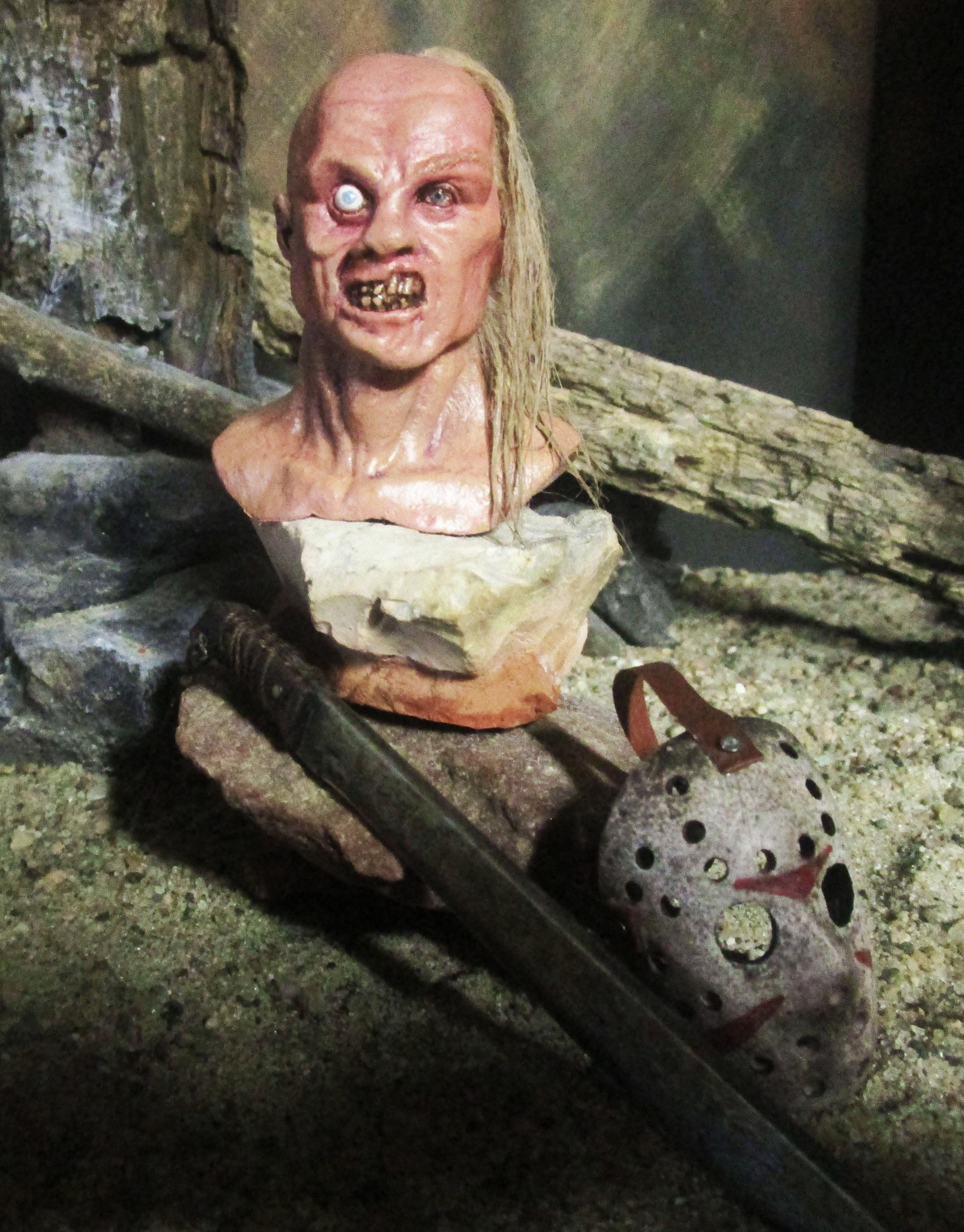 Jason Voorhees 1/6 head sculpt and machete