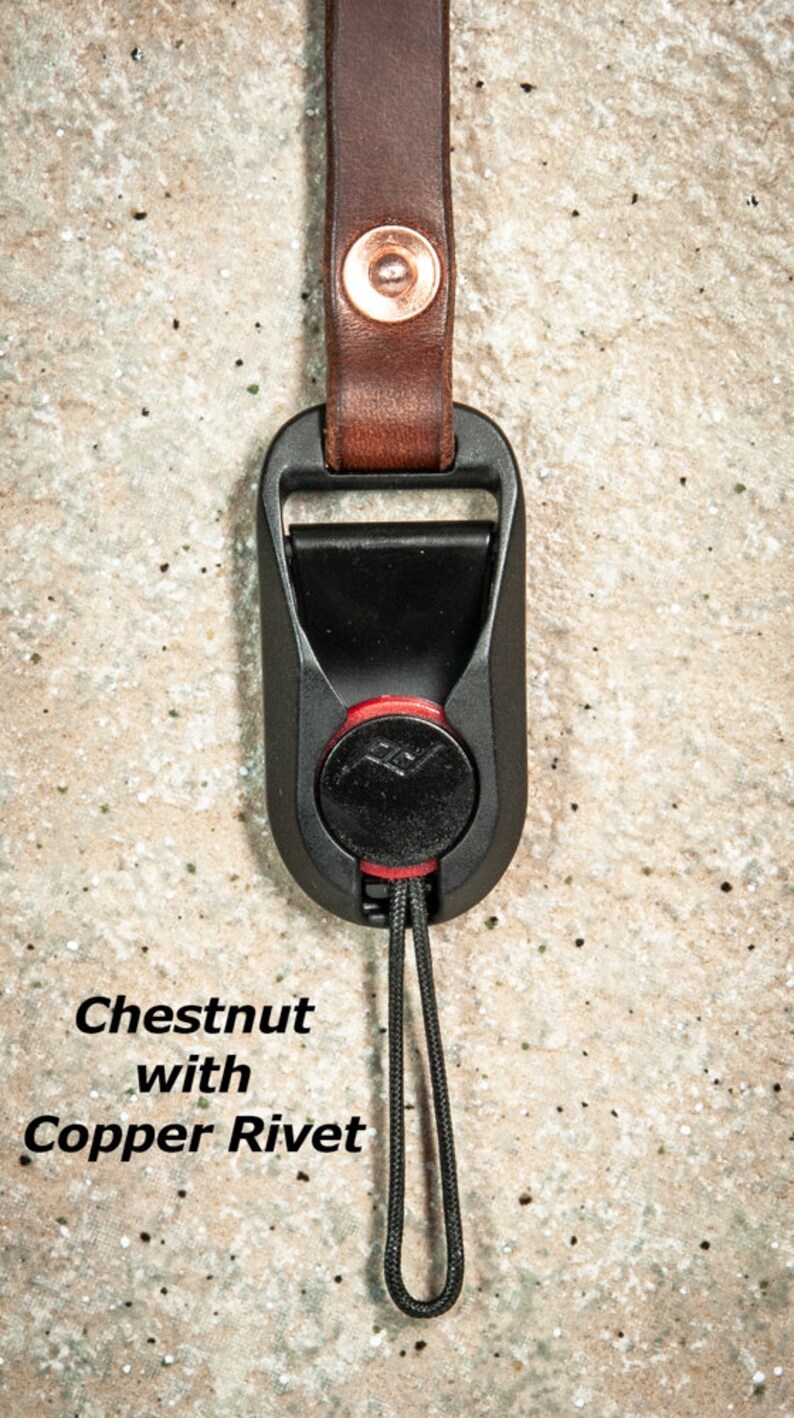 11mm Hand Made Leather Camera Strap With Peak Design Anchor Etsy