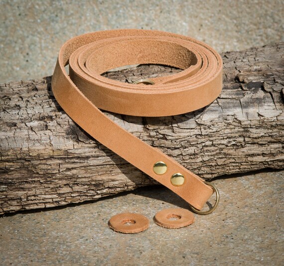 36 pulgadas 10mm Chestnut correa de la Cámara con remaches de latón sólido y anillos