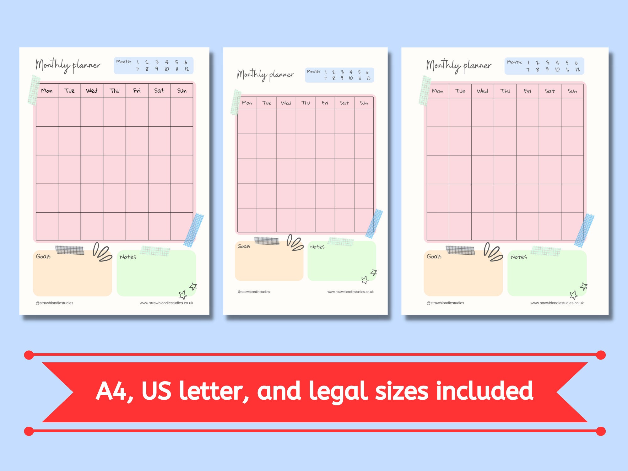 Cute Planner Printables 2023 Bundle Planner Inserts Etsy UK
