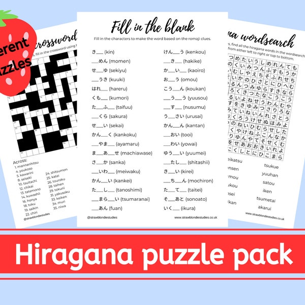 Learn Japanese hiragana printable worksheets, Japanese hiragana puzzles, Japanese language study