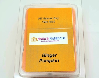 Soy Wax Melt, Ginger Pumpkin Soy Wax Melt, Wax Melt, Wax Tarts, Soy Wax Tarts, Scented Wax Melts, Wax Melt for Warmers