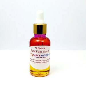 Rose Face Serum, All Natural Rose Facial Moisturizer