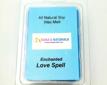 Enchanted Love Spell Soy Wax Melt, Wax Melt, Wax Tarts, Soy Wax Tarts, Scented Wax Melts