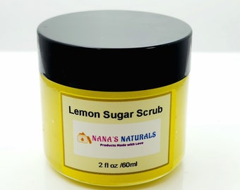 Lemon Sugar Scrub, All Natural Sugar Scrub, Body Scrub, Exfoliating Sugar Scrub, Bath Scrub, Lip Scrub, Lemon Scrub, Sugar Scrub