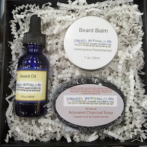 Men&#39;s Gift Box, Men&#39;s Grooming Gift Box, Men&#39;s Gift Set, Beard Oil, Beard Balm, Gift for Him, Men&#39;s Spa Gift Box, Gift Box for Men, Soap