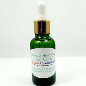 Cucumber Honey Dew Face Serum, All Natural Refreshing Face Serum, Facial Moisturizer