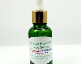 Cucumber Honey Dew Face Serum: All Natural Facial Moisturizer