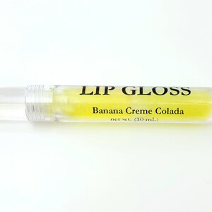 Lip Gloss | Banana Creme Colada | Natural Lip Gloss | Vegan Lip Gloss | Handmade Lip Gloss | Banana Creme Colada Lip gloss | 10ml