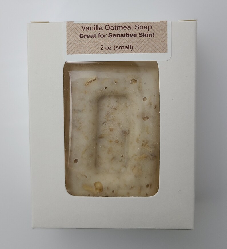 All Natural Vanilla Oatmeal Soap, Milk and Honey Vanilla Oatmeal Soap, Natural Soap, Handmade Soap, Soap Bar, Face Soap, Body Soap, Soap image 7