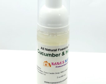 Cucumber Honey Dew Foaming Face Wash: Natural Facial Cleanser (2 oz)