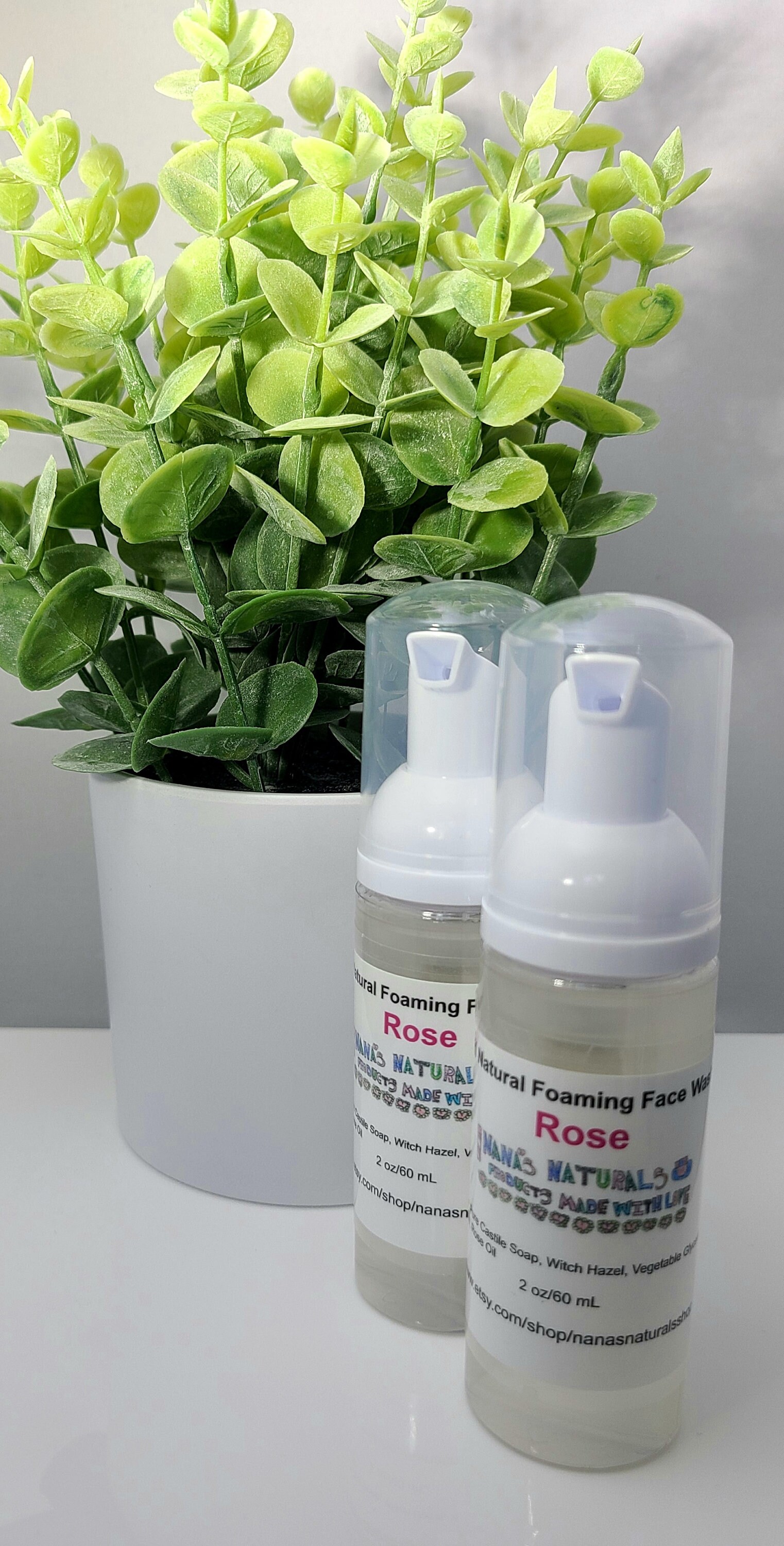 Foaming Face Wash, Rose, Foaming Face Cleanser, Natural Face Cleanser ...