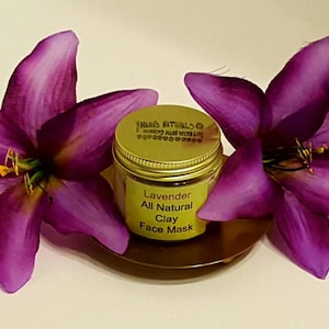 Clay Face Mask, Lavender All Natural Kaolin Clay Face Mask, clay mask, clay face mask, face mask, natural face mask