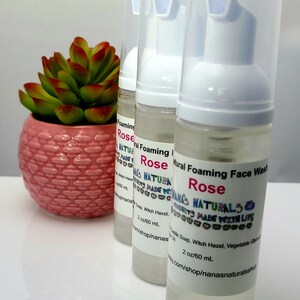Foaming Face Wash, Rose, Foaming Face Cleanser, Natural Face Cleanser ...