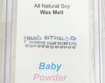Baby Powder Fresh Soy Wax Melt, Wax Tart, Soy Wax Tarts, Scented Wax Melt, Wax Melt for Warmer, Baby Powder Fresh Wax Melt