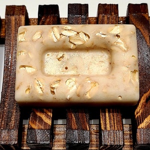 All Natural Vanilla Oatmeal Soap, Milk and Honey Vanilla Oatmeal Soap, Natural Soap, Handmade Soap, Soap Bar, Face Soap, Body Soap, Soap image 4