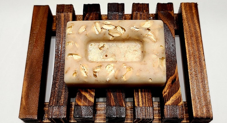 All Natural Vanilla Oatmeal Soap, Milk and Honey Vanilla Oatmeal Soap, Natural Soap, Handmade Soap, Soap Bar, Face Soap, Body Soap, Soap image 4