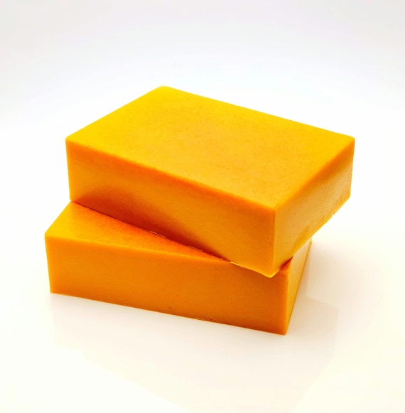 Tumeric Soap Bars with Kojic Acid, Goat's Milk, Raw Honey, Spearmint, Frankincense and Eucalyptus Essential Oils, All Natural Tumeric Soap