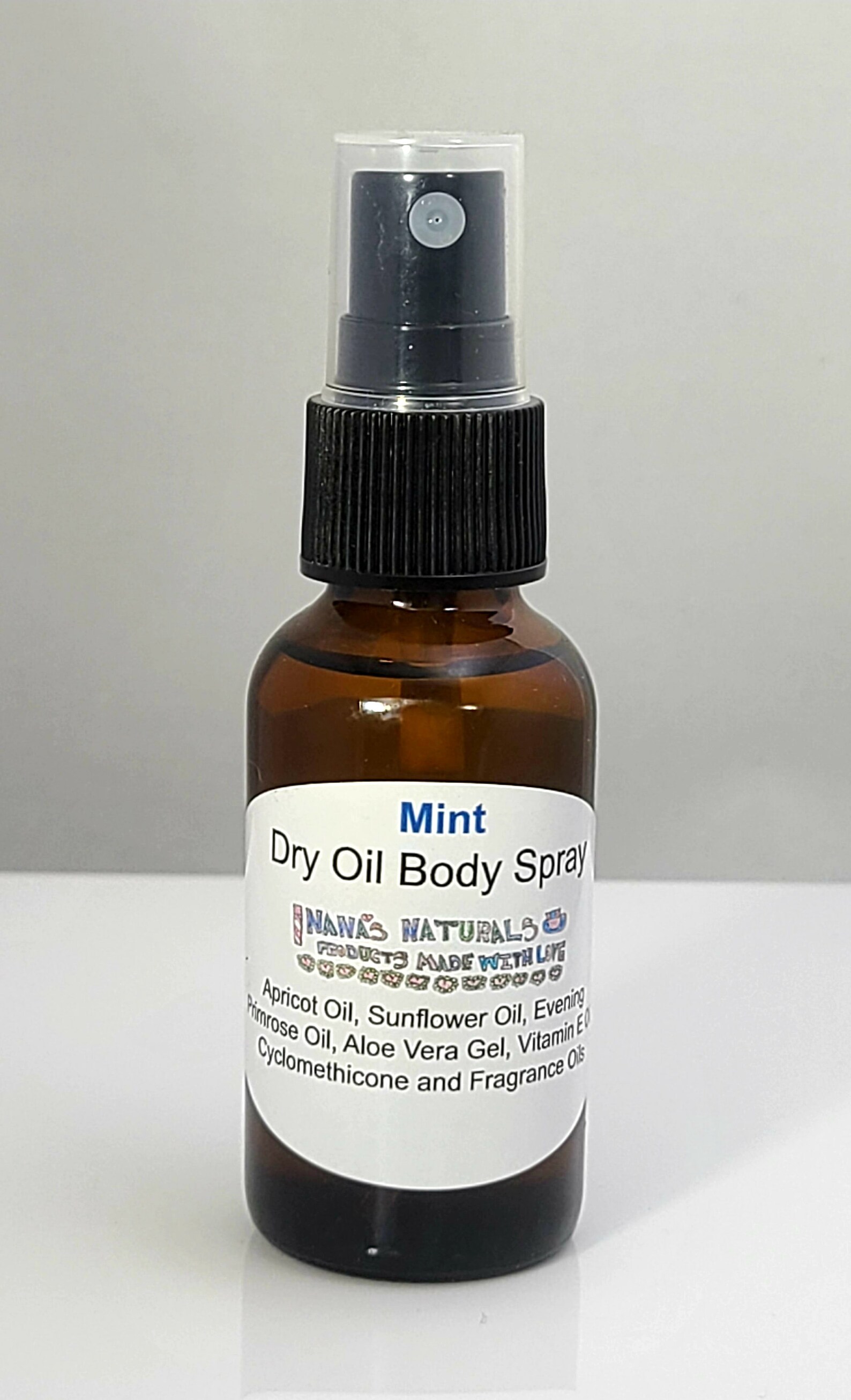 Mint Dry Oil Body Spray Natural Body Spray Moisturizing Body Etsy