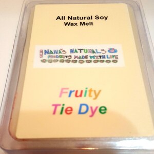 Soy Wax Melt, Fruity Tie Dye, Wax Melt, Wax Tart, Soy Wax Tarts, Scented Wax Melt, Wax Melt for Warmer