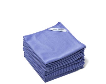 Microfiber Cleaning Cloths: Glass Cleaning Cloth + Mirrors Cloth (Bulk-Pack) Eco-Friendly Cleaning | Zero Waste
