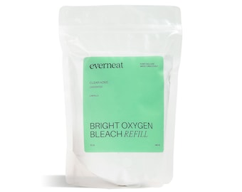 Bright Oxygen Bleach (refills 2 jars) - Powerful Laundry Booster and Stain Remover - Power Wash Outdoor Surfaces | Everneat