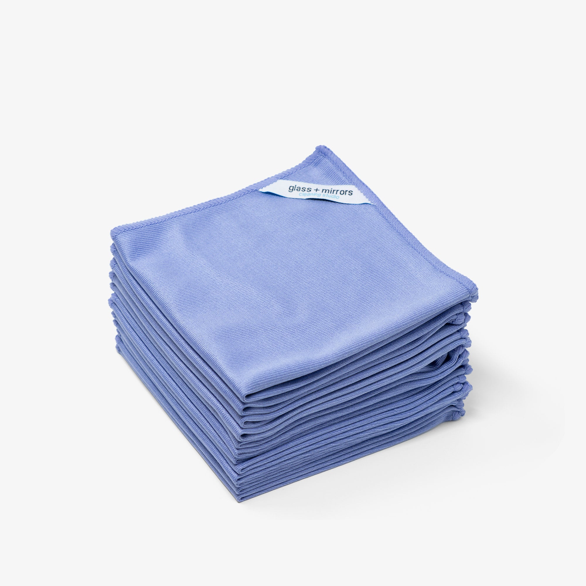 Blue Microfiber Glass Cleaning Cloths & Towels