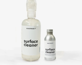 Surface Cleaner Refill Bag + Plastic Bottle - Concentrate Non-Toxic Natural Cleaner | Everneat