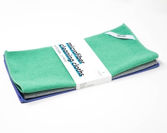 Microfiber Cleaning Cloth: Eco-Friendly Microfiber Cloth Reusable Kitchen kit (3-Pack) | Zero Waste