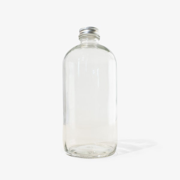 Glass Bottles: Zero-Waste Reusable Flint Glass Bottle with aluminum lid | Everneat