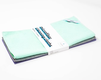 Microfiber Cleaning Cloth: Eco-Friendly Microfiber Cloth Reusable Clean Bath Kit (3-Pack) | Zero Waste