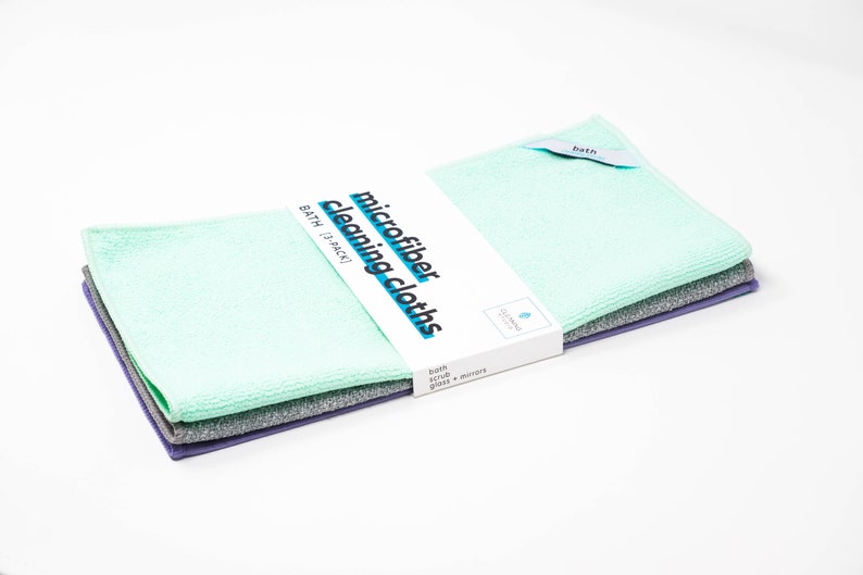 Mikrofaser-Reinigungstuch: Eco-Friendly Microfiber Tuch wiederverwendbare saubere Bad Kit 3-Pack Zero Waste Bild 1