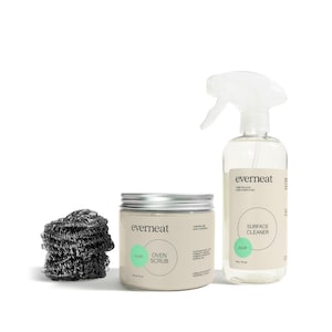 Set de nettoyage naturel pour four : produits non toxiques | Nettoyant écologique | Everneat.fr | Qualité professionnelle | Gril et table de cuisson (ensemble de pots en plastique)