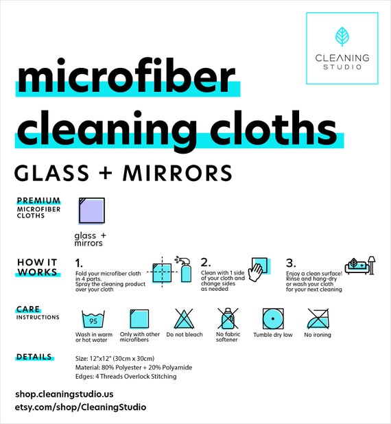 Microfiber Glass & Acrylic Cleaning Cloth